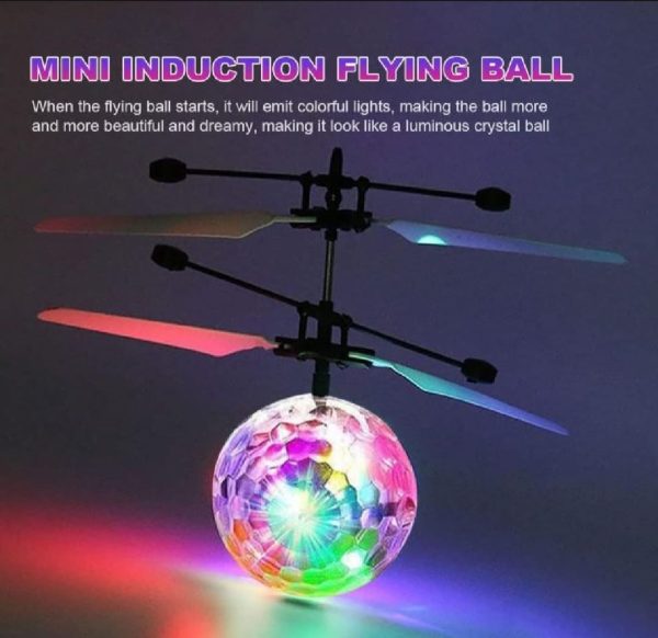Hand Control Flying Ball With Motion Sensors, 3d Lights, Gravity Sensor, Multi Infrared Induction Rc Led Light Helicopter Toy, Usb Rechargeable Crystal Ball - Image 3