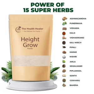The Health Healer Height Grow Powder – 100% Natural Height Increase Supplement- 50g
